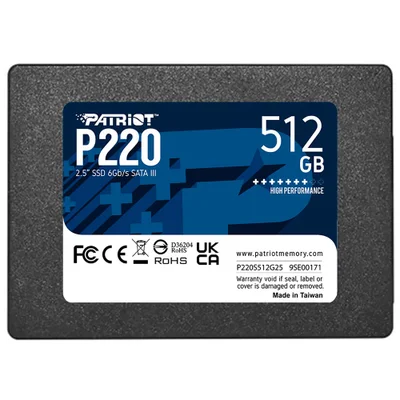 SSD Patriot Sata 3, 512gb, P220 2.5" - P220s512g25