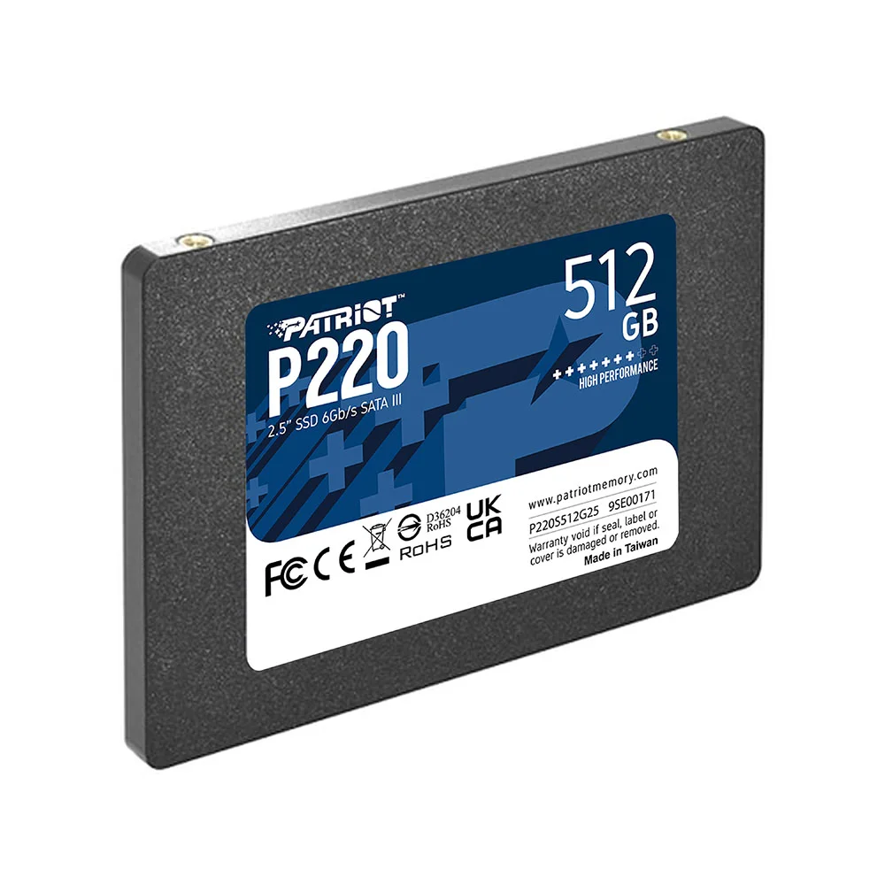 Imagem 2 de 5 do produto SSD Patriot Sata 3, 512gb, P220 2.5" - P220s512g25