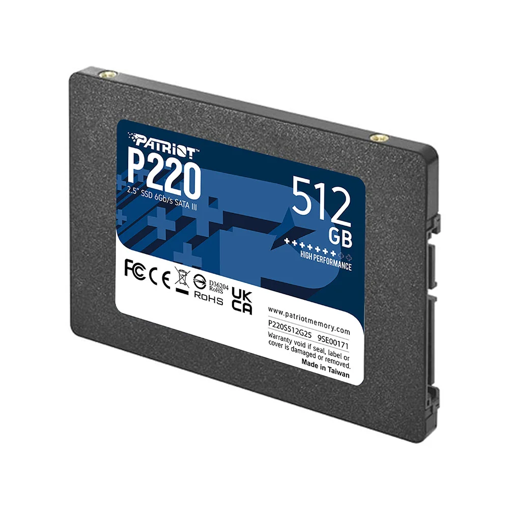 Imagem 4 de 5 do produto SSD Patriot Sata 3, 512gb, P220 2.5" - P220s512g25