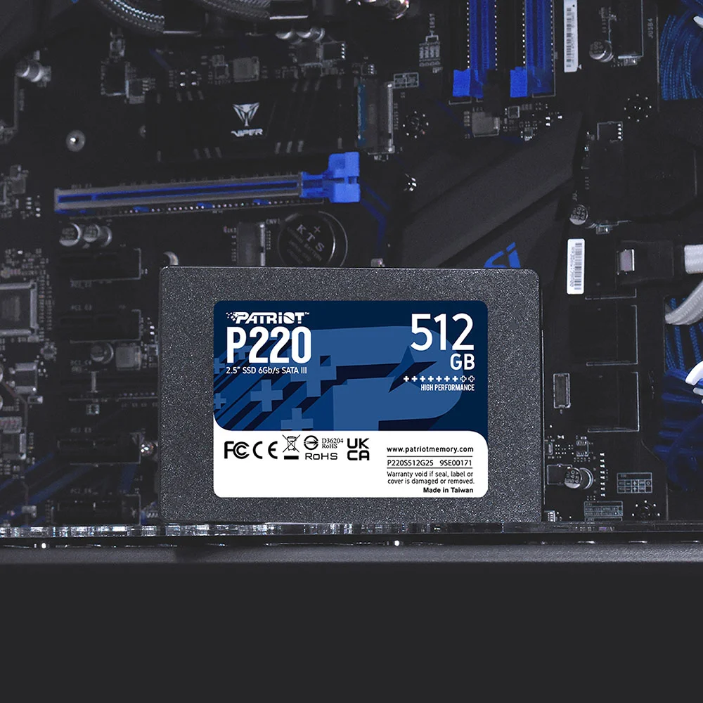 Imagem 5 de 5 do produto SSD Patriot Sata 3, 512gb, P220 2.5" - P220s512g25