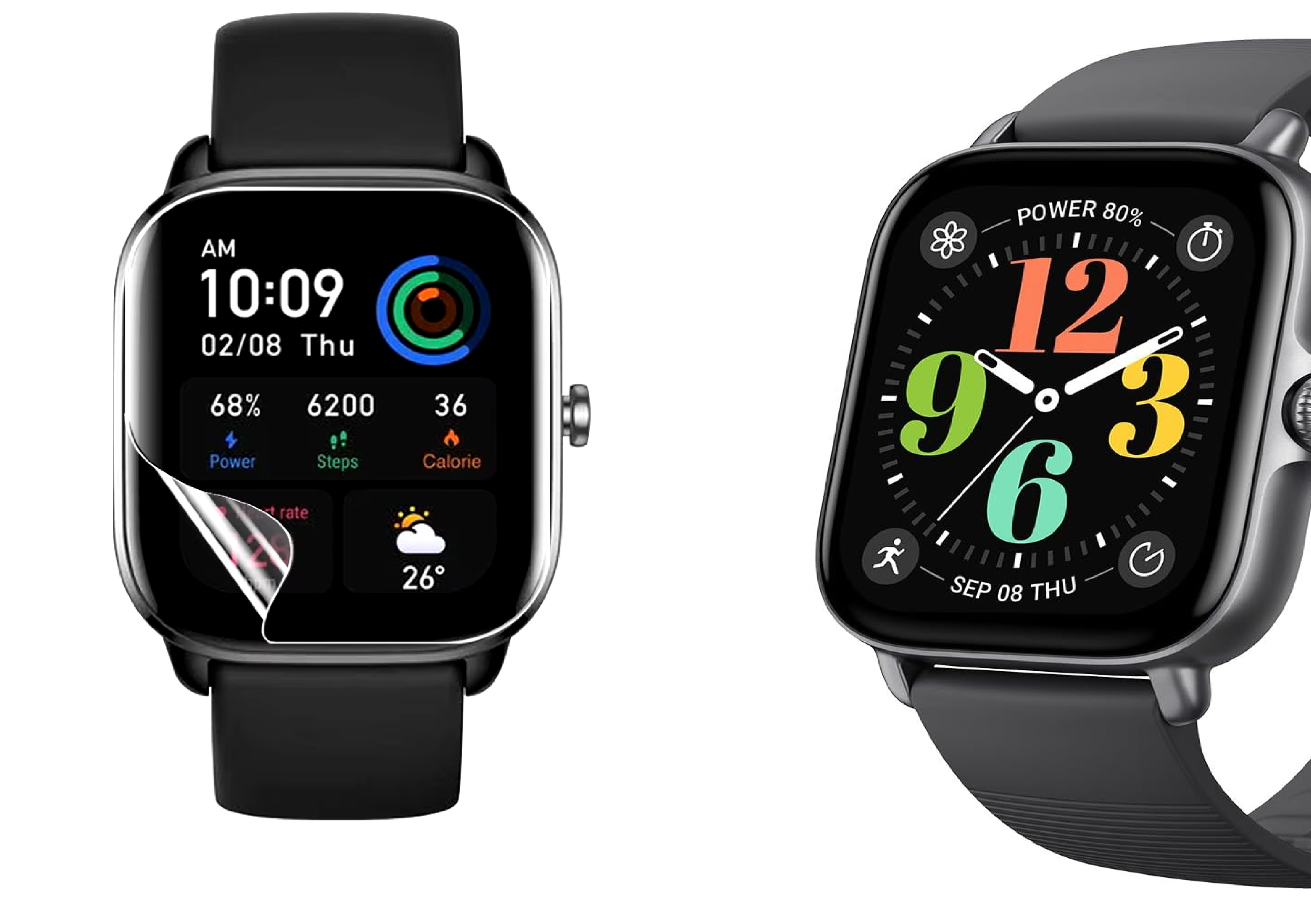 Película De Hydrogel Para Smartwatch Amazfit Gts 4 Mini New Tela 1.75.