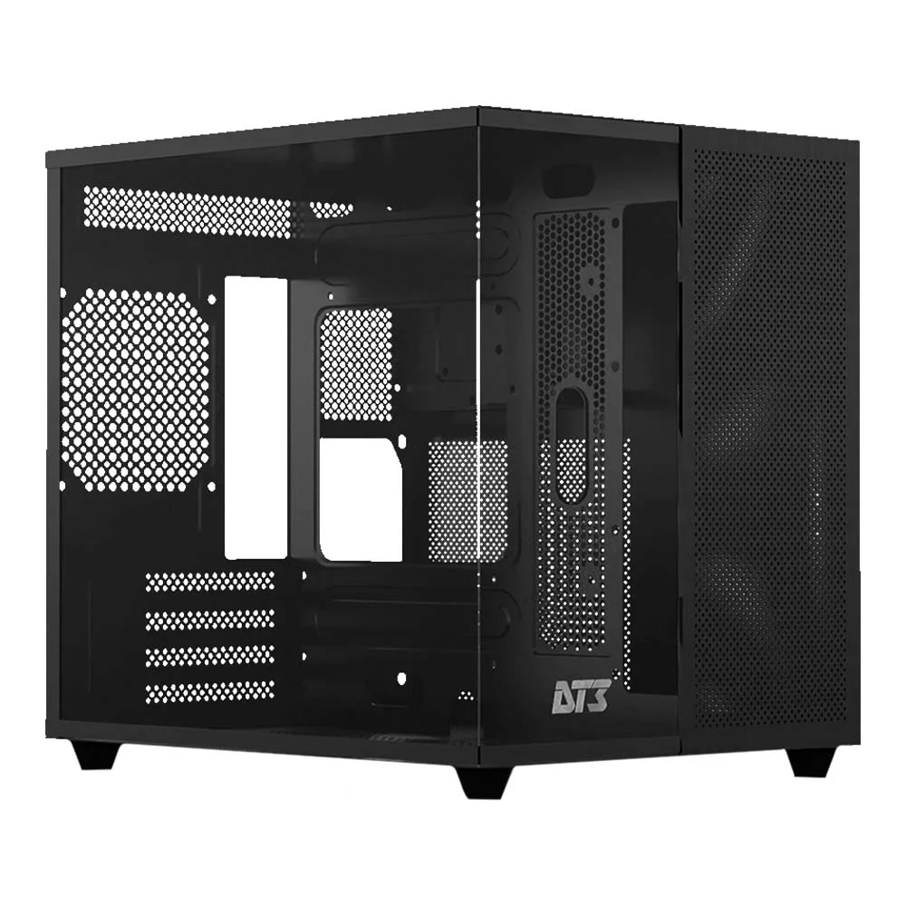 Gabinete Dt3 Hyperflow Black 14139-8 Lateral Vidro M-atx/itx Nao Acompanha Fans U Unica Unica