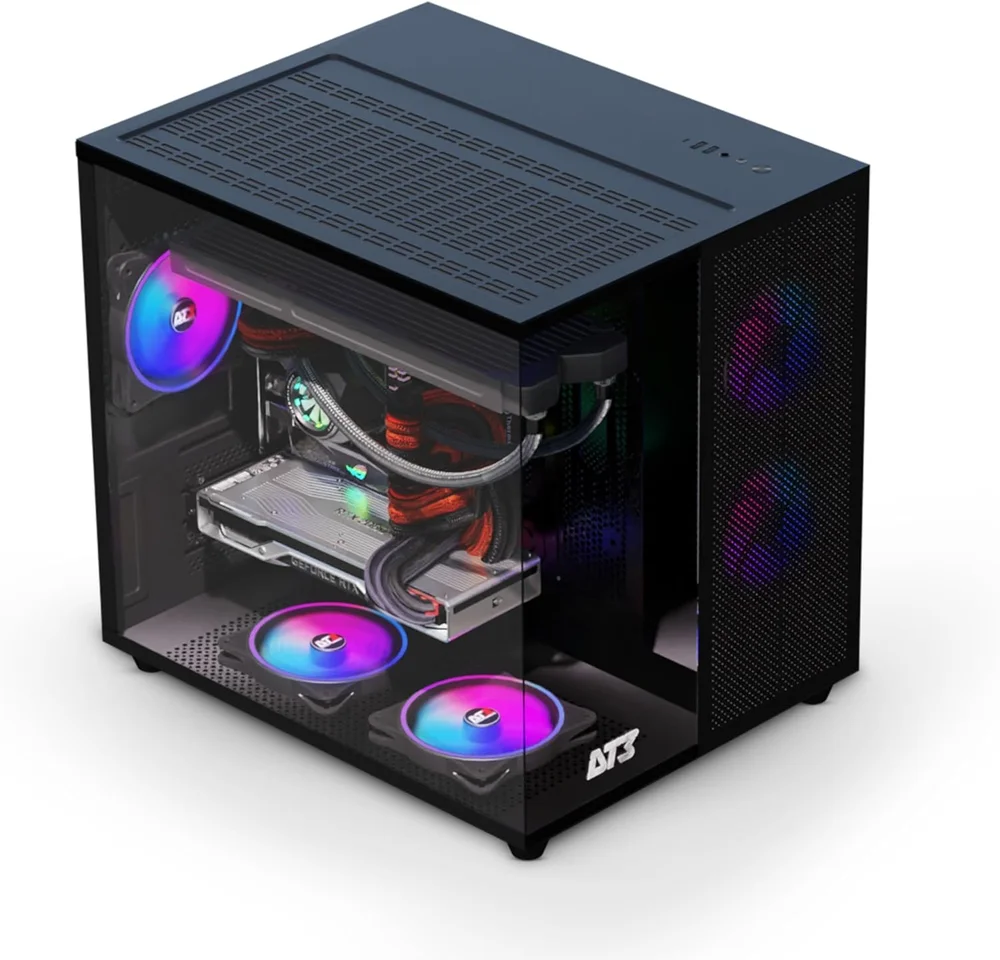 Imagem 2 de 5 do produto Gabinete Dt3 Hyperflow Black 14139-8 Lateral Vidro M-atx/itx Nao Acompanha Fans U Unica Unica
