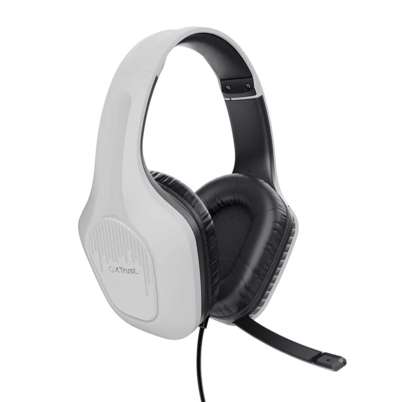 Imagem 2 de 5 do produto Headset Gamer Trust Zirox Drivers 50mm P2 Ps5 - Branco