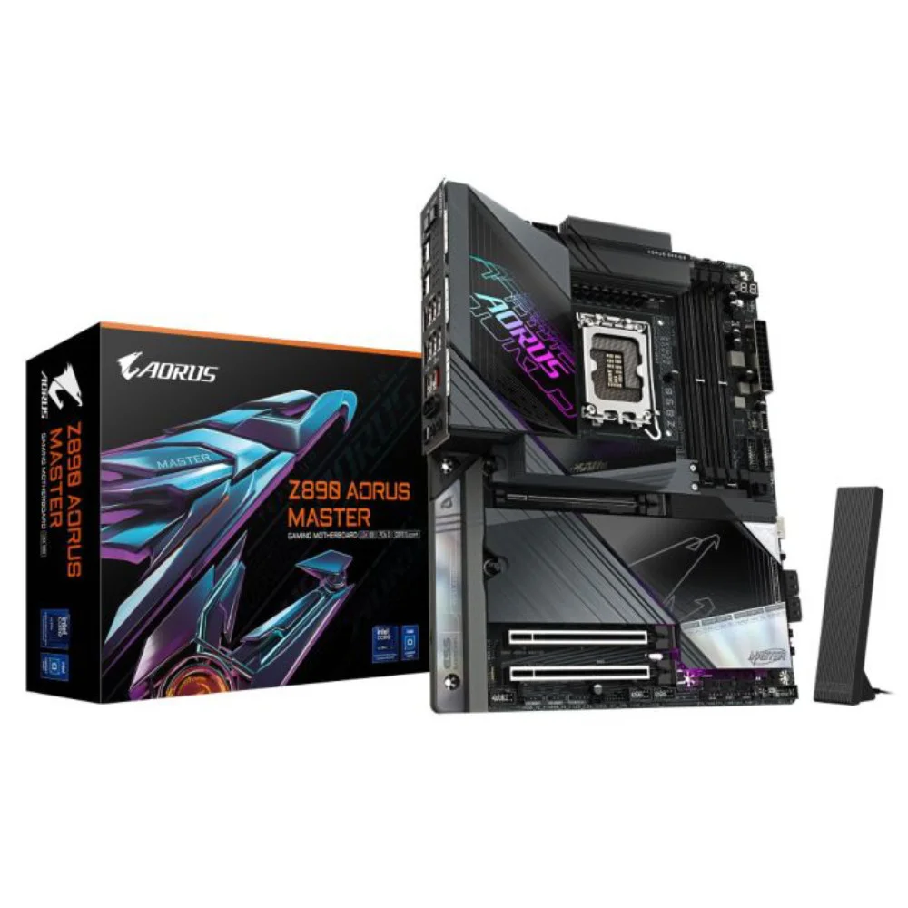Placa Mãe Gigabyte Z890 Aorus Master Wifi 7 Intel LGA 1851 4xDDR5 Chipset Z890 Atx
