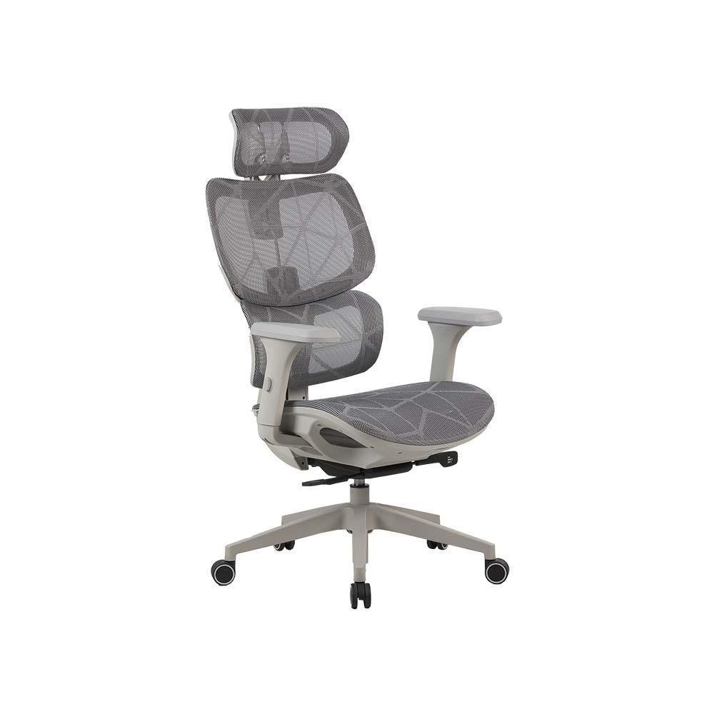 Cadeira Elements Ergonômica Escritório Siggy Cinza