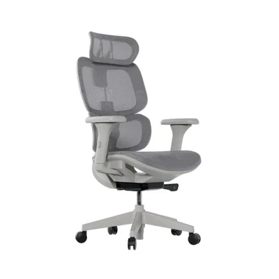 Cadeira De Escritório Ergonômica Elements Siggy, Até 140Kg, Cinza