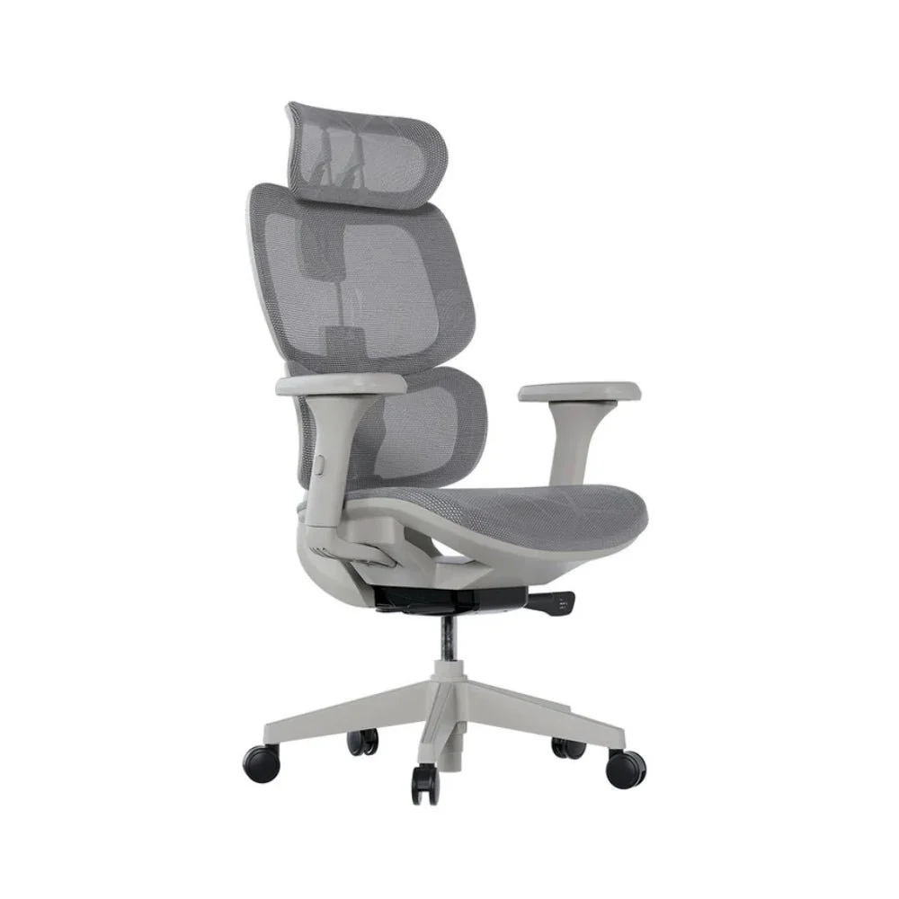Cadeira De Escritório Ergonômica Elements Siggy, Até 140Kg, Cinza