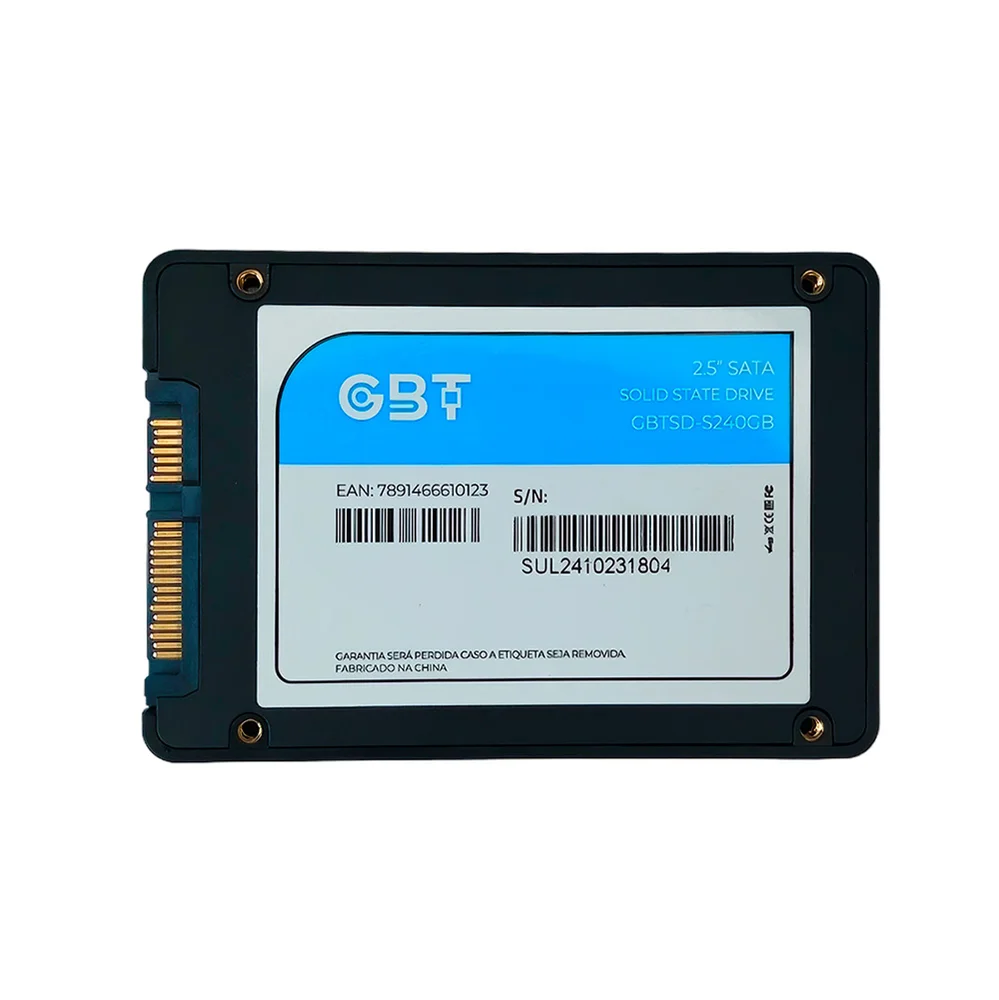Imagem 2 de 4 do produto SSD Gbt S240, 240 Gb, Sata Iii, 2.5", Leitura: 540 Mb/s, Grava??o: 490 Mb/s, Preto - Gbtsd-s240GB