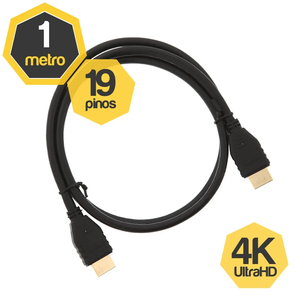 Imagem 4 de 4 do produto Cabo HDMI 1.4 1080p De 1 Metro.