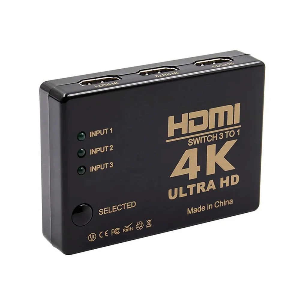 Imagem 2 de 4 do produto Switch Distribuidor HDMI 3 Entradas X 1 Saída 4k.