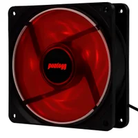 Cooler Fan Pontogg Basic Vermelho 4 LEDs. 2