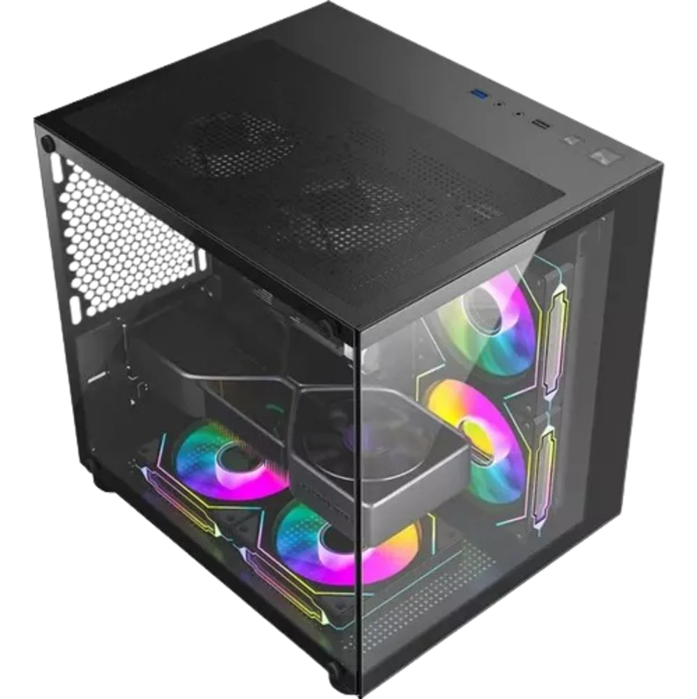Imagem 2 de 5 do produto Gabinete Gamer Aquário Gb1796 Com 4 Cooler Fan LED RGB - Hayom