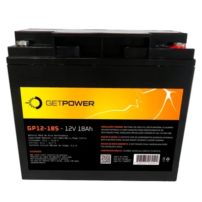 Bateria P/ Nobreak Getpower 12v 18ah - Gp12-18s