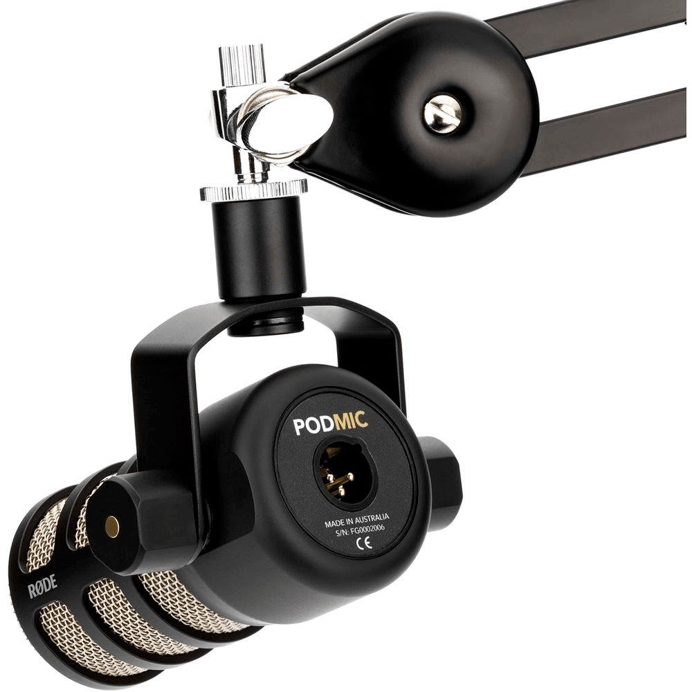 Microfone Rode PodMic Podcast Dinâmico XLR KaBuM