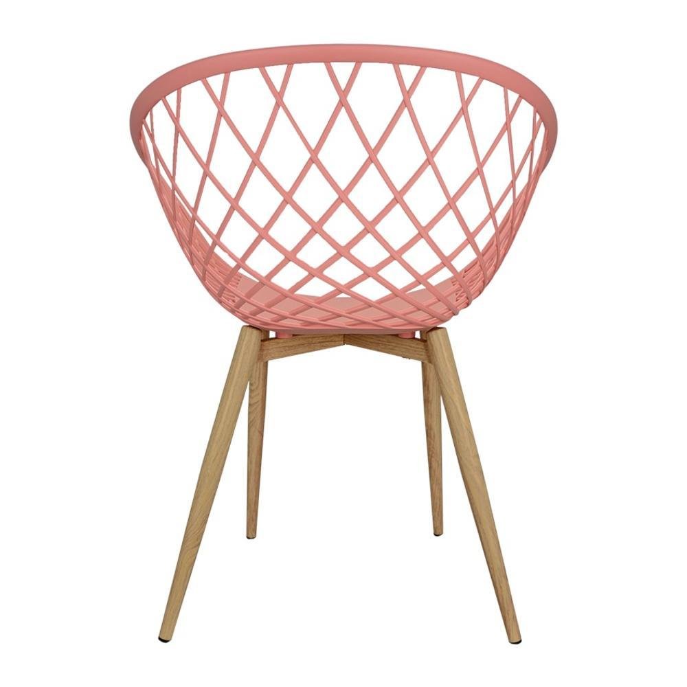 Imagem 2 de 4 do produto Cadeira Poltrona Clarice Sidera Nest Web C/ Apoio De Braço - Rosa