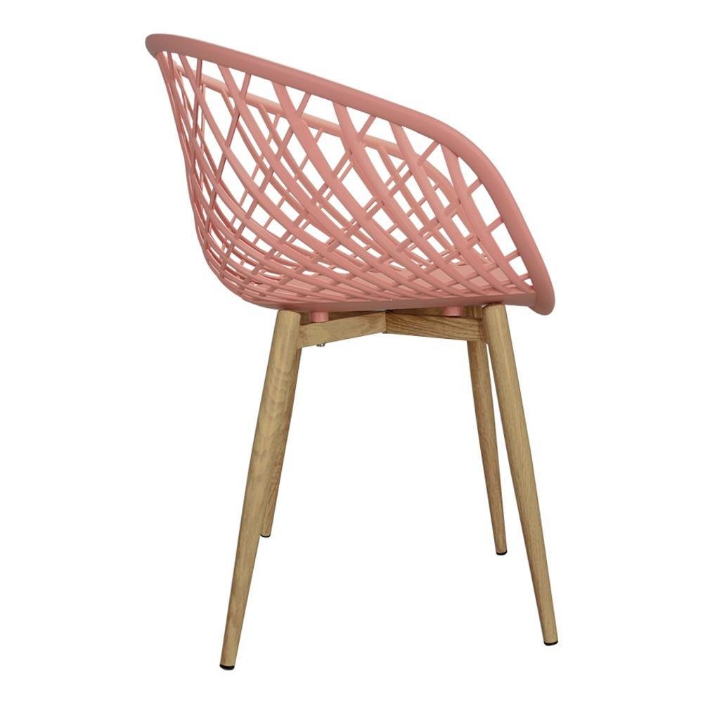 Imagem 3 de 4 do produto Cadeira Poltrona Clarice Sidera Nest Web C/ Apoio De Braço - Rosa