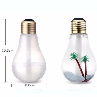 Umidificador De Ar Em Formato De Lâmpada 400ml