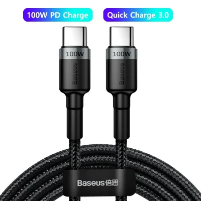 Cabo Usb Tipo C Baseus 5n 100w Preto 1m