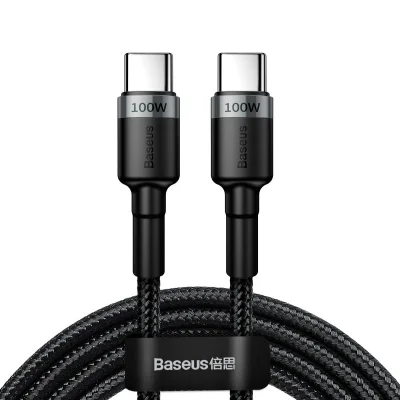 Cabo Usb Para Carregar Tipo C Baseus 100 W Preto 10 Unid. 1m