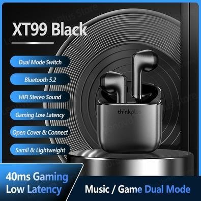 Fones De Ouvido Bluetooth Sem Fio Lenovo Xt99 Preto
