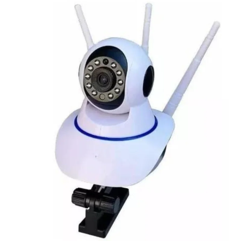 Imagem 3 de 5 do produto Câmera Ip Sem Fio 360° 3 Antenas Hd Wifi Visão Noturna Alarm