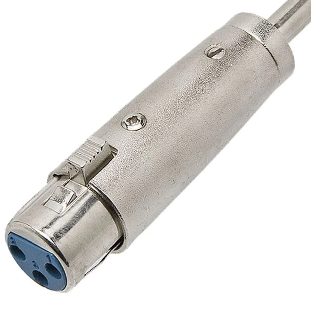 Imagem 3 de 3 do produto Adaptador P10 Mono X Xlr Cannon Femea Metal Adap0028 Prata Storm