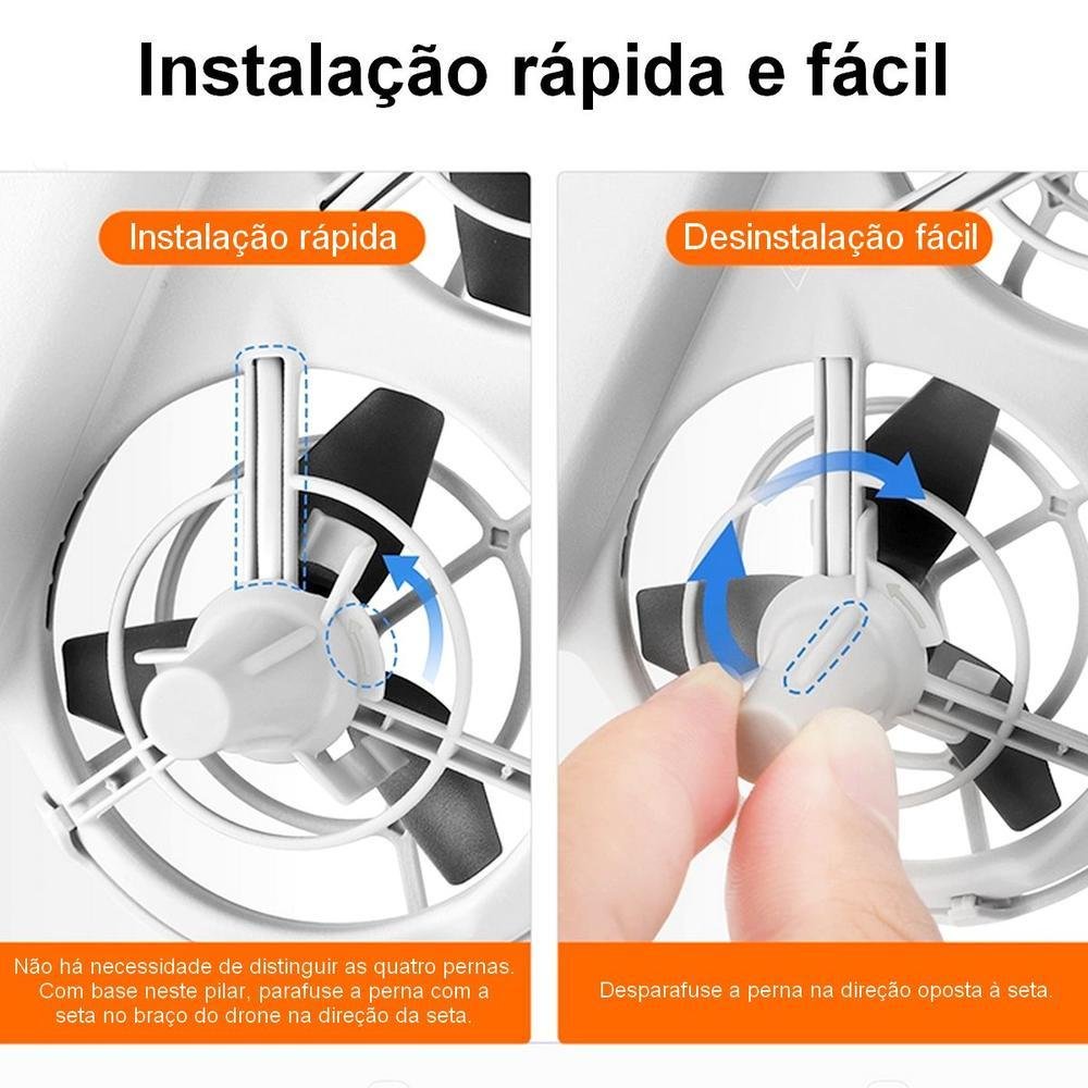 Imagem 2 de 5 do produto Extensor De Trem De Pouso 10mm Para Drone Dji Neo Cor:laranja