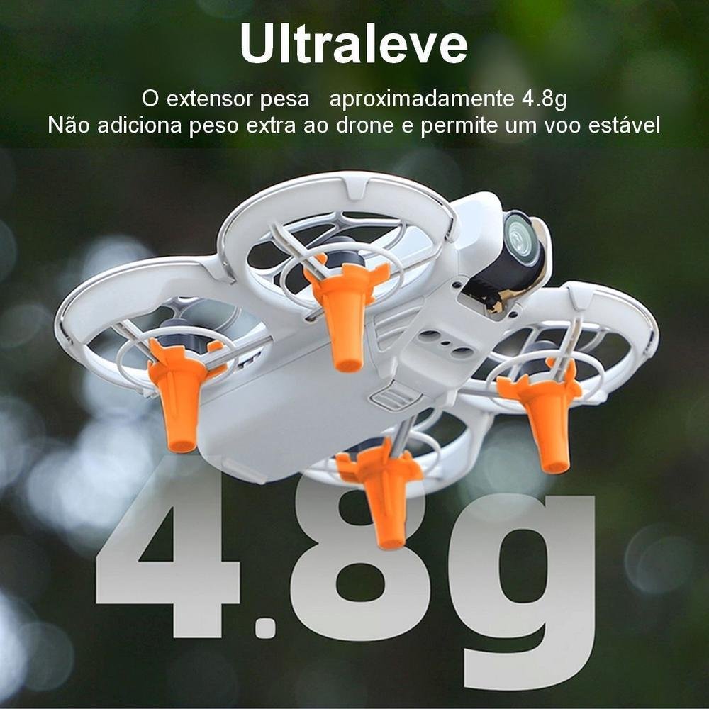 Imagem 5 de 5 do produto Extensor De Trem De Pouso 10mm Para Drone Dji Neo Cor:laranja