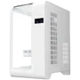 Gabinete Gamer K-mex Aquario Cg-w8ki Cyberpunk White Com Topo De Vidro E Display Digital