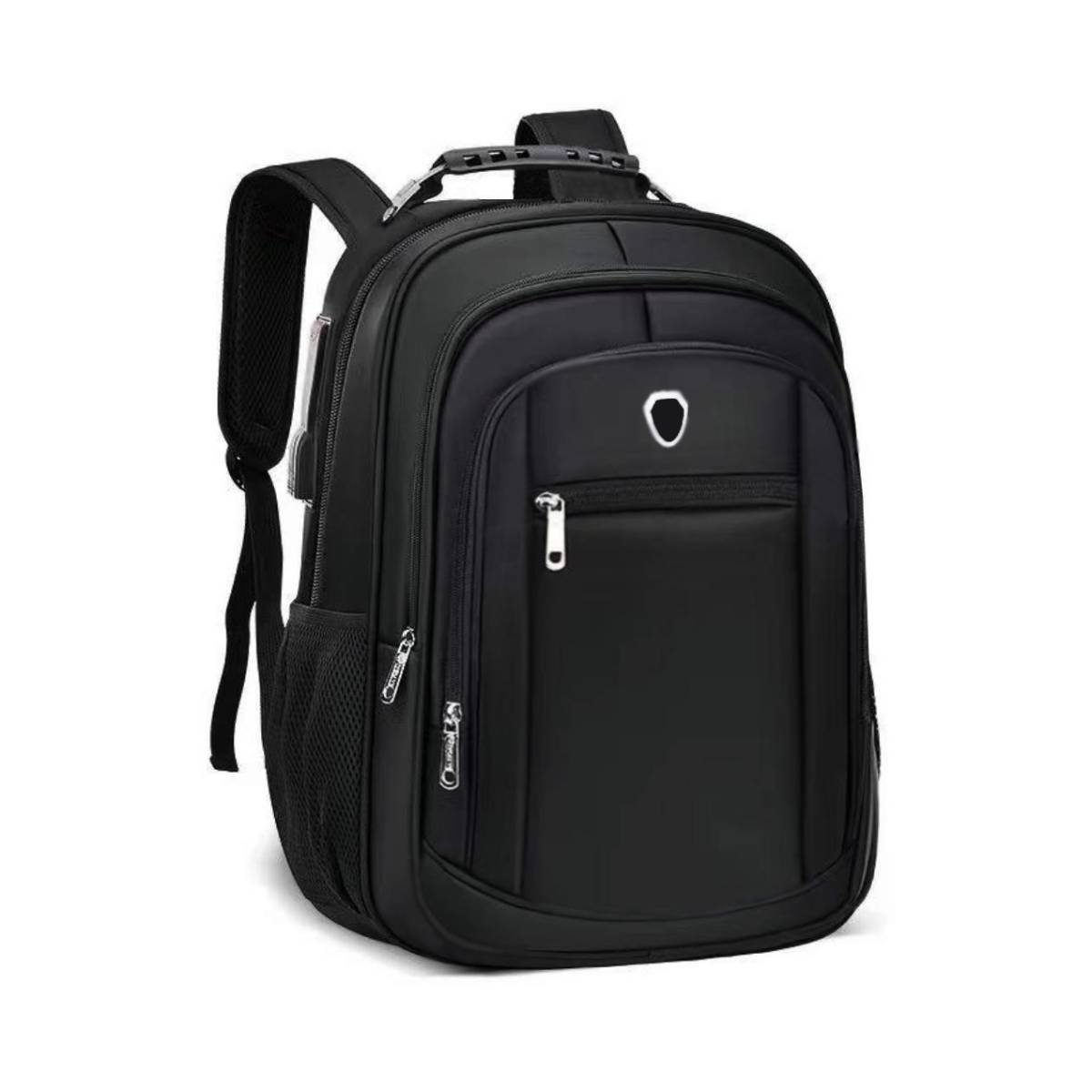 Mochila Escolar Pequena Masculina Feminina Garrafa Trabalho Espaço Notebook Faculdade Cor Preto