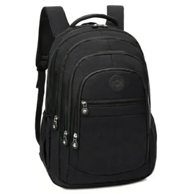 Mochila Feminina Escolar Casual Dia A Dia Bolsa Grande Espaço Notebook Faculdade Cor Preto