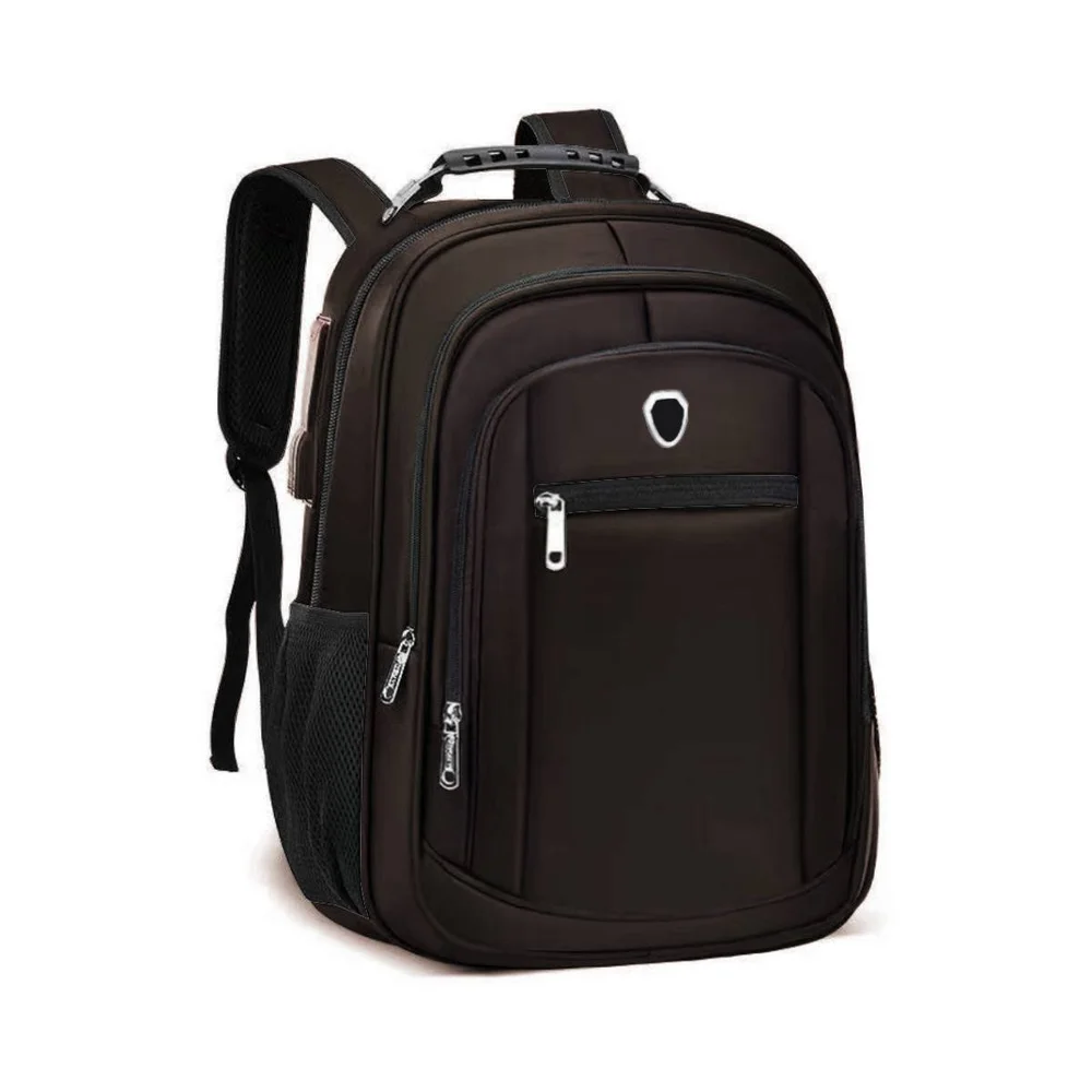 Imagem 1 de 5 do produto Mochila Escolar Pequena Masculina Feminina Garrafa Trabalho Espaço Notebook Faculdade Cor Marrom