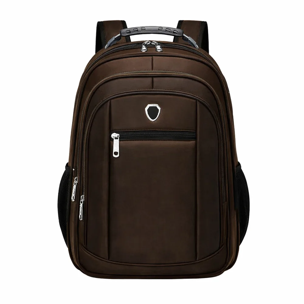 Imagem 5 de 5 do produto Mochila Escolar Pequena Masculina Feminina Garrafa Trabalho Espaço Notebook Faculdade Cor Marrom