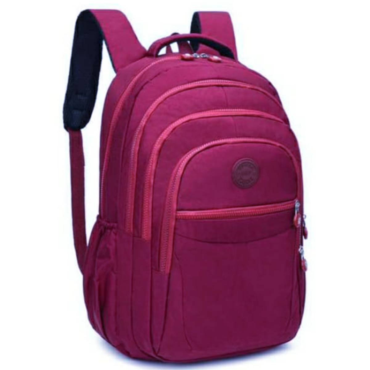 Mochila Feminina Escolar Casual Dia A Dia Bolsa Grande Espaço Notebook Faculdade Cor Rosa