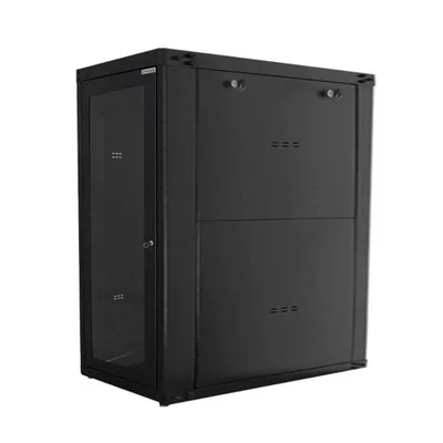 Rack Padrão 19" 36u X 1070mm Preto Piso Visor De Acrílico Gforce 469.
