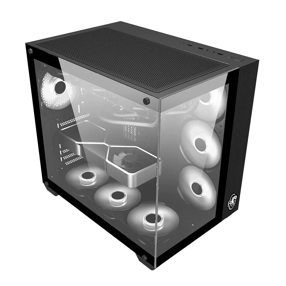 Imagem 3 de 4 do produto Gabinete Gamer Arbaton Vidro Temperado ARGB Preto Draxen(drn30a-bk).