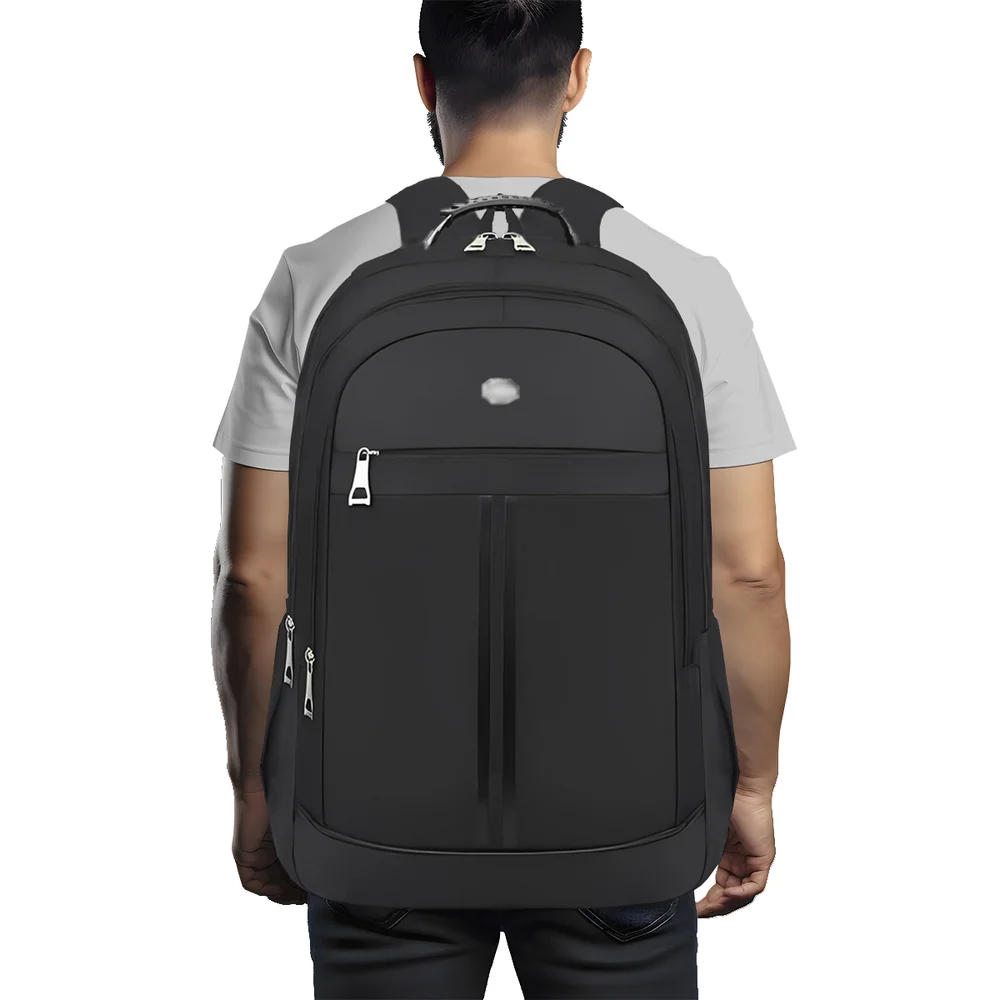 Imagem 2 de 5 do produto Mochila Grande Executiva Escolar Viagem Bolso Para Garrafa Espaço Notebook Preto.