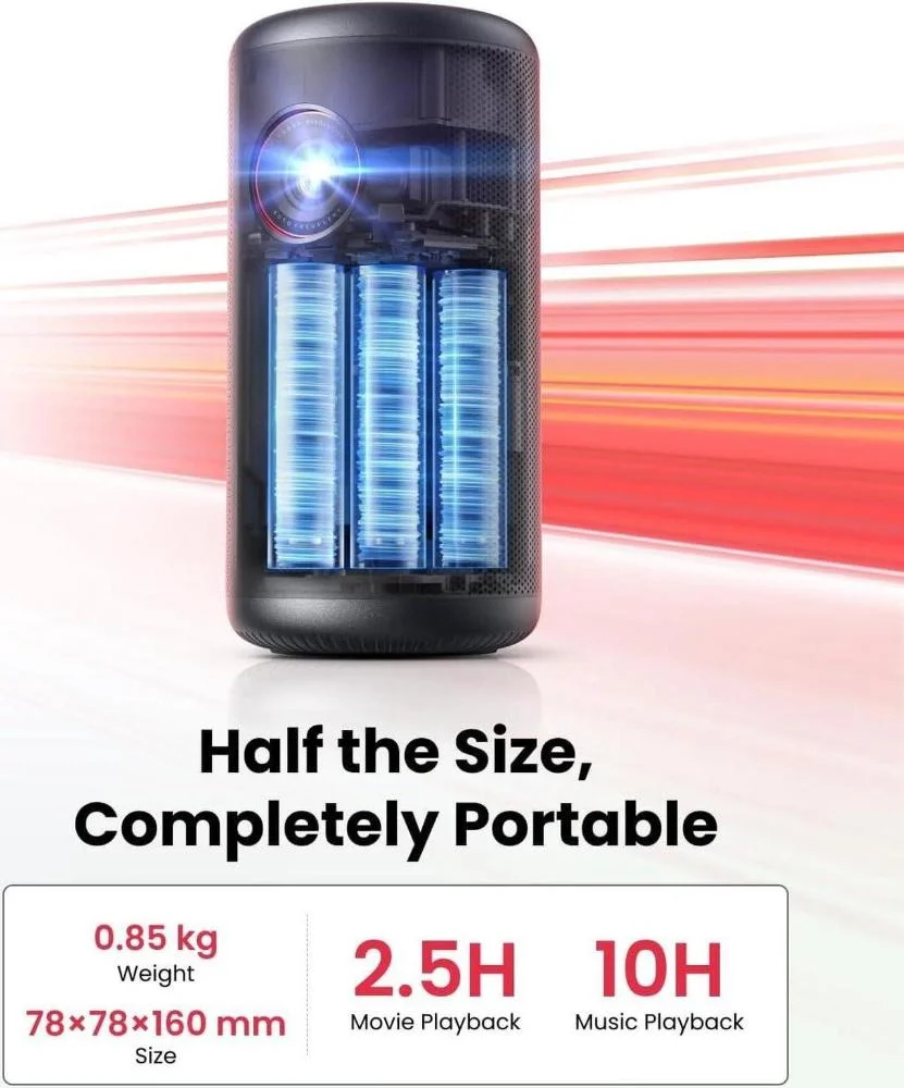 【Anker】Nebula Capsule 3 Nebula Anker Capsule 3 Laser 1080p Projetor portátil, smart