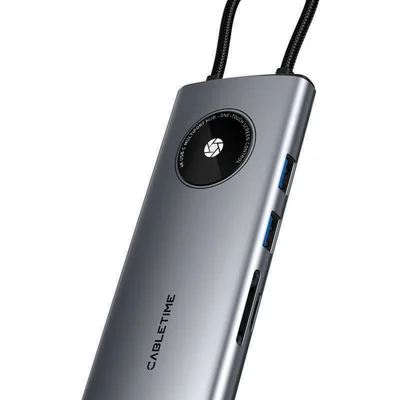 Adaptador Cabletime Usb-c - 8 Em 1
