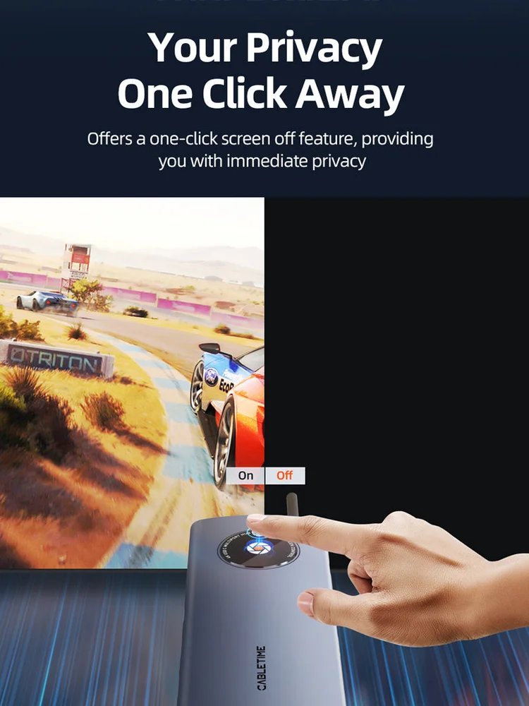 Imagem 2 de 3 do produto Adaptador Cabletime Usb-c - 8 Em 1