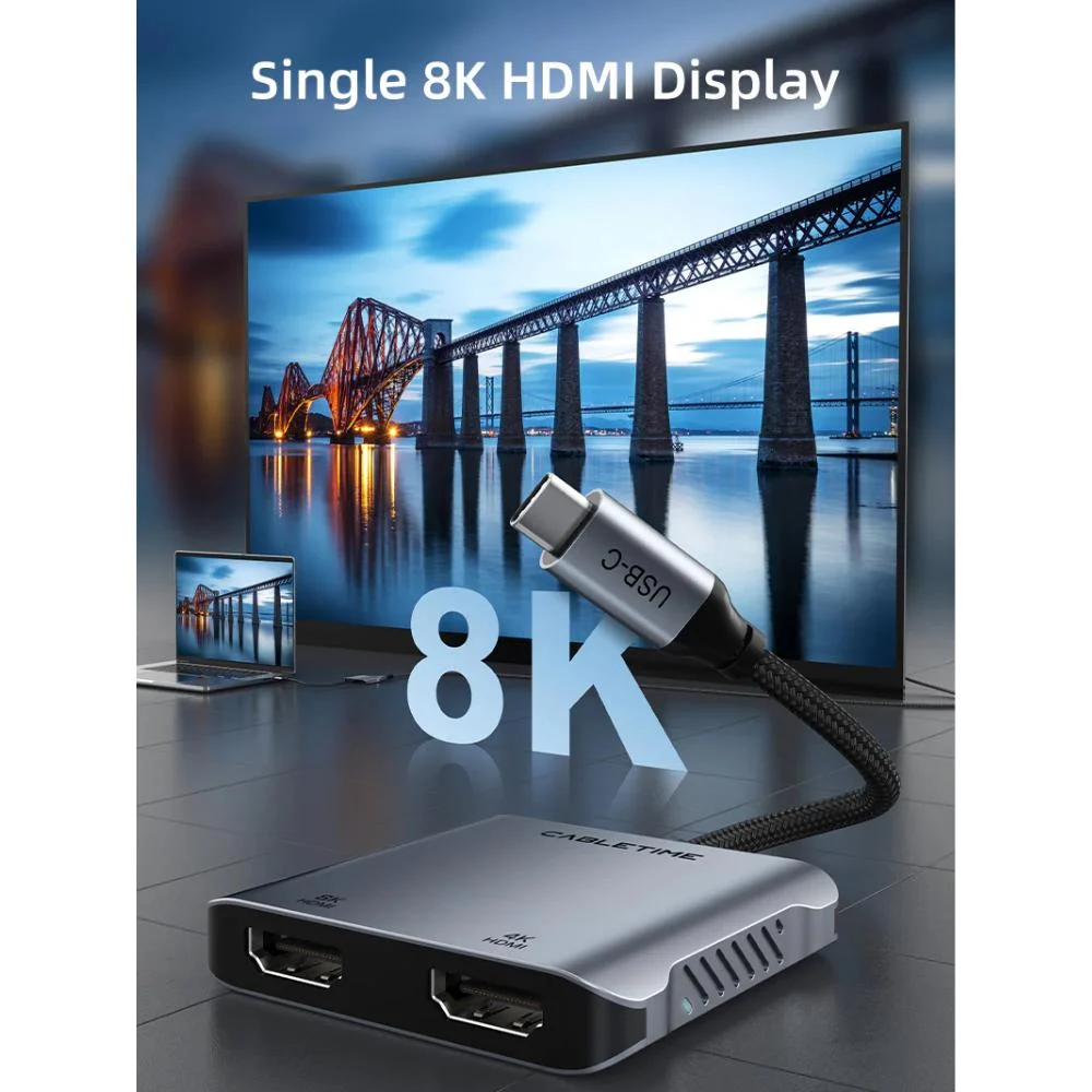 Imagem 2 de 5 do produto Adaptador Cabletime HDMI - 4 Em 1