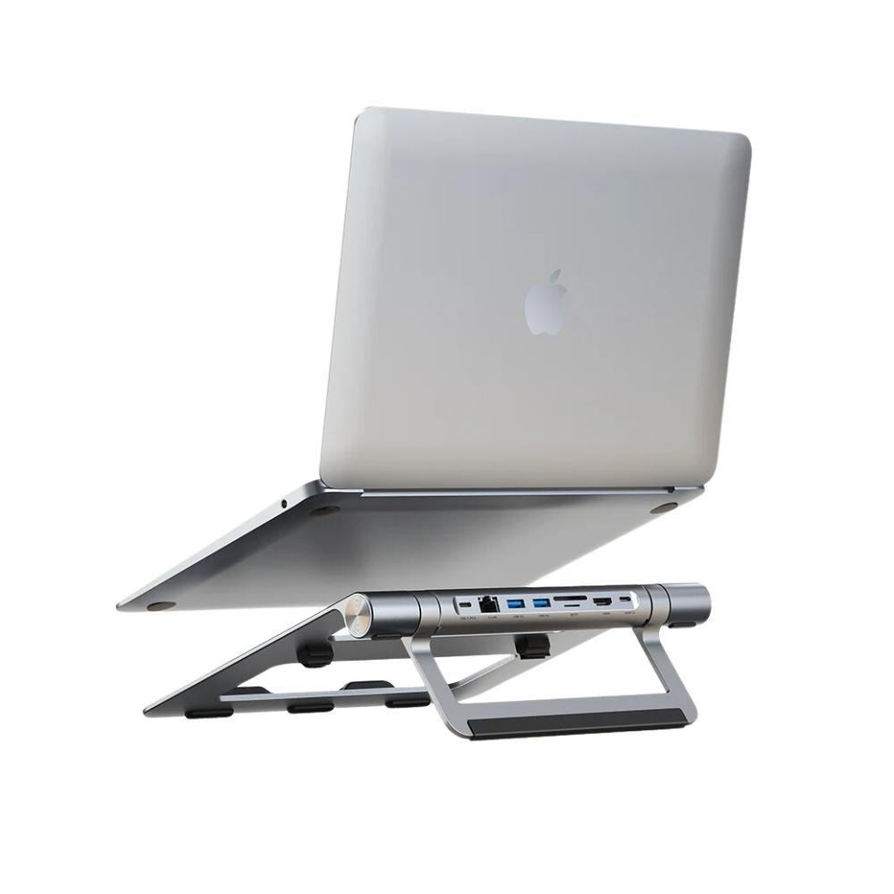 Adaptador Cabletime Usb-c Multiportas Com Suporte - 7 Em 1.