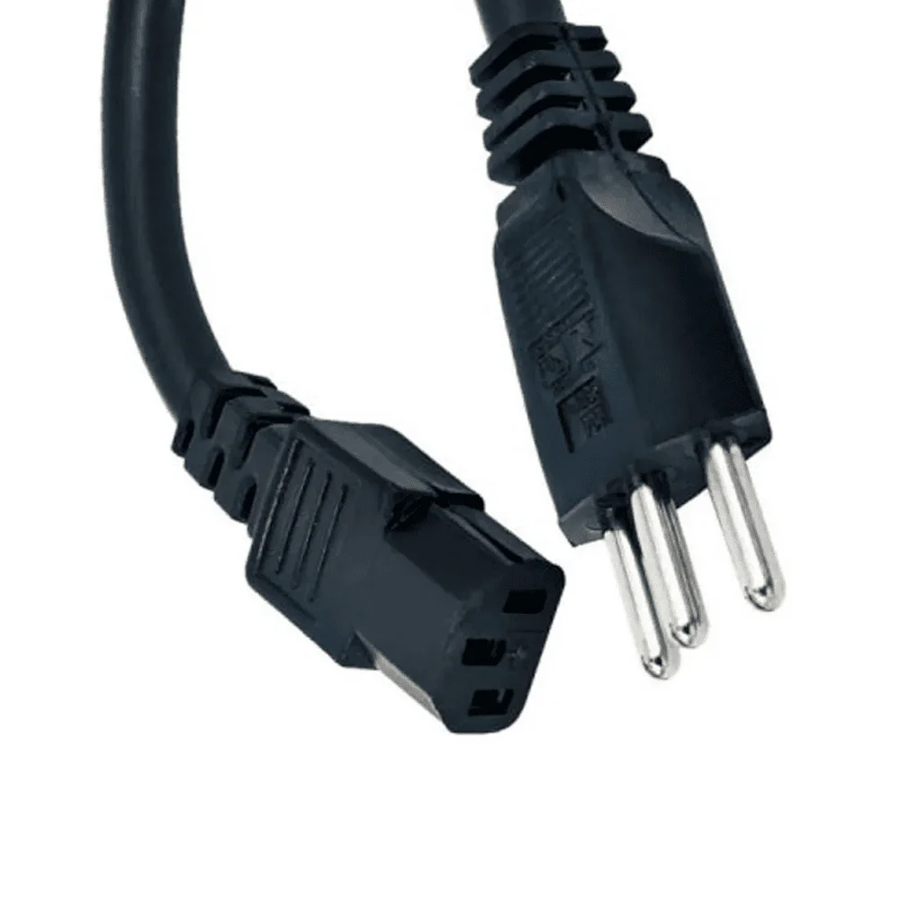 Imagem 2 de 3 do produto Cabo De Força Tripolar Zebra Padrão Brasil Brz1000