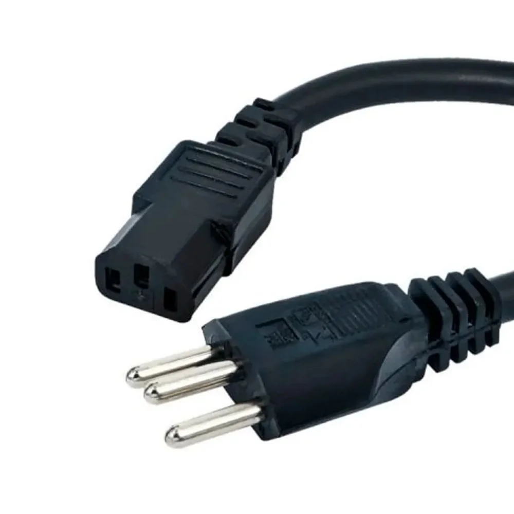 Imagem 3 de 3 do produto Cabo De Força Tripolar Zebra Padrão Brasil Brz1000