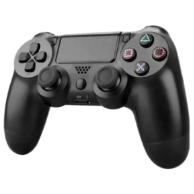 Controle  Para Ps4 Sem Fio Recarregável Joystick Preto.