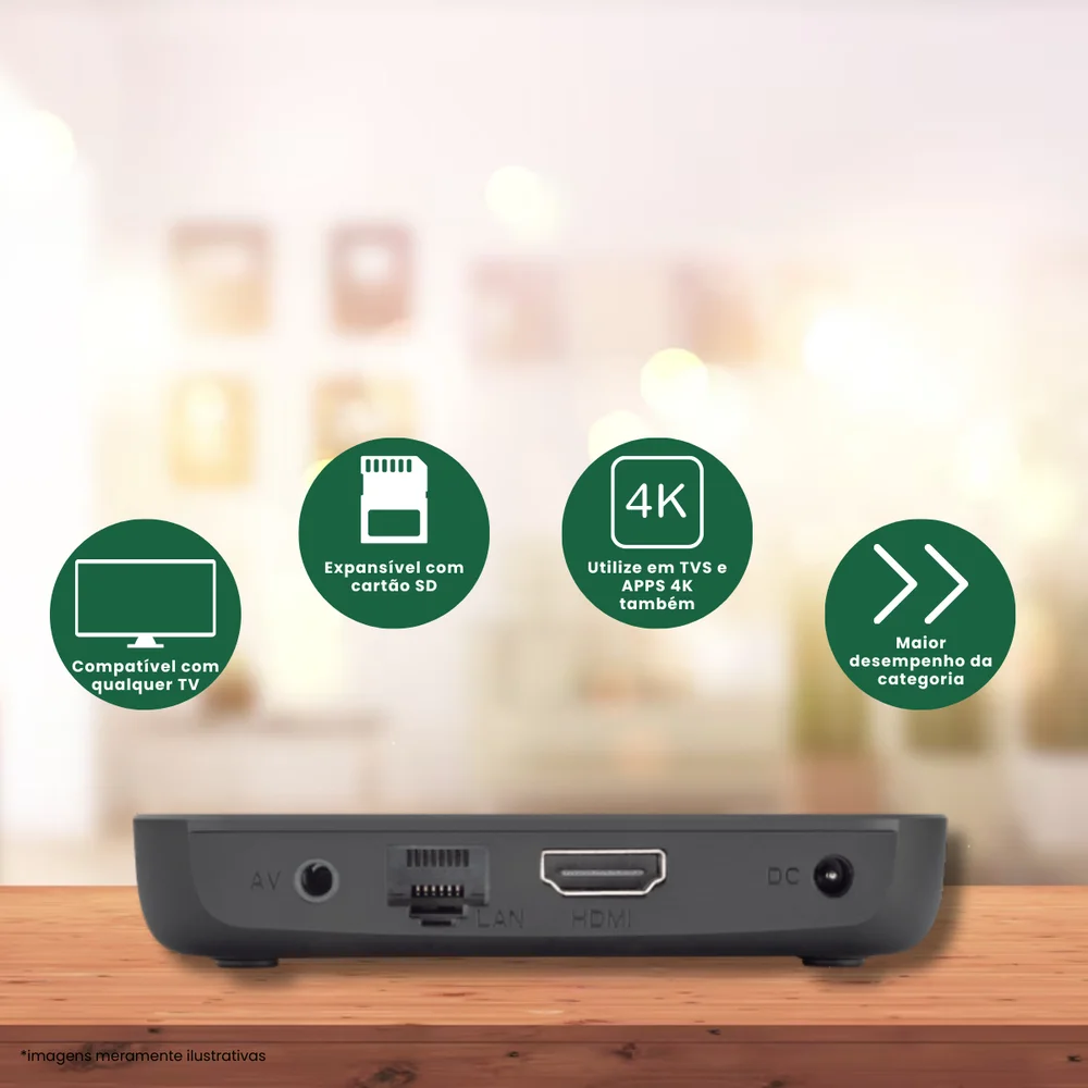 Smart Full Hd 4k Android 5g Aquário Stv 3000 Plus. 5
