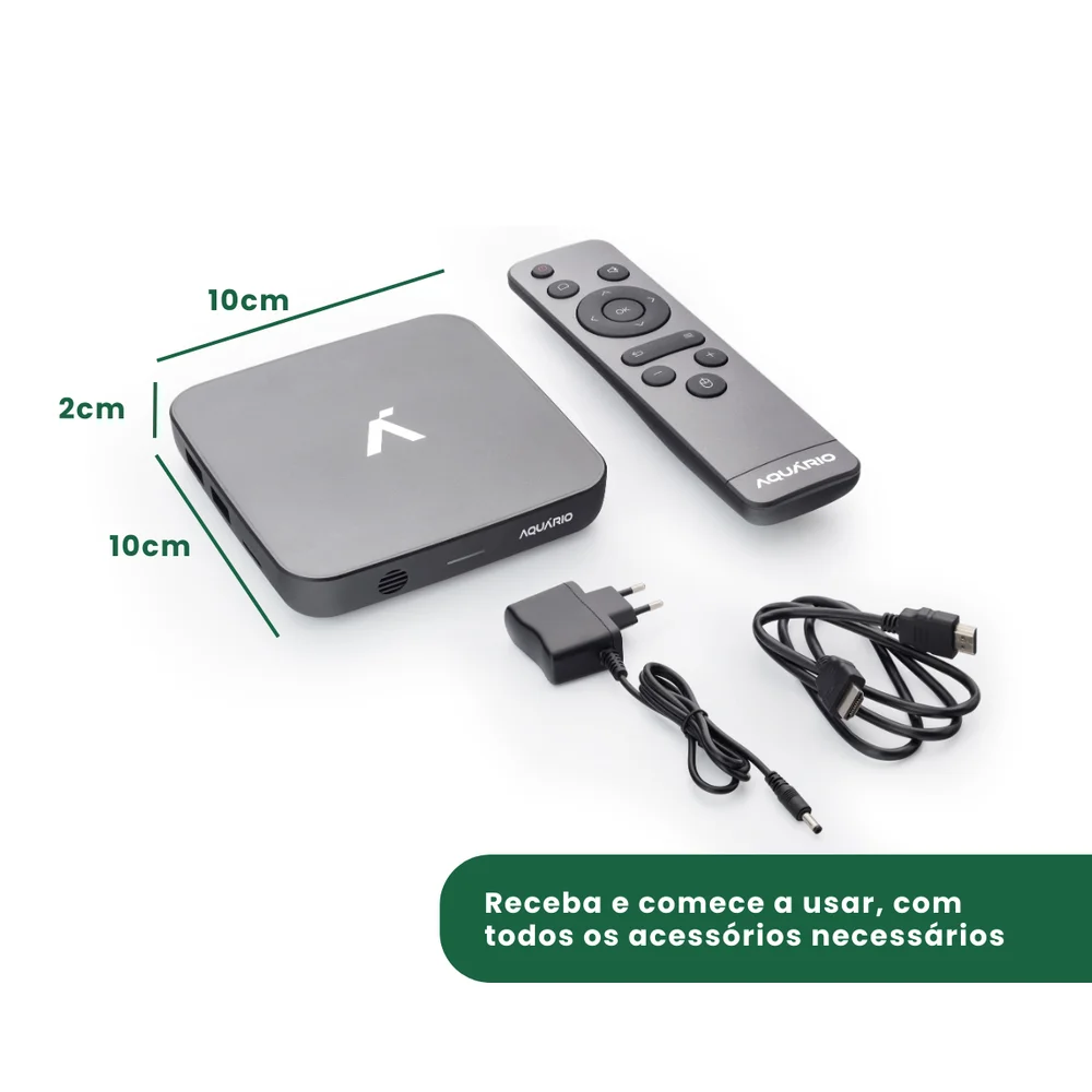 Smart Full Hd 4k Android 5g Aquário Stv 3000 Plus. 6