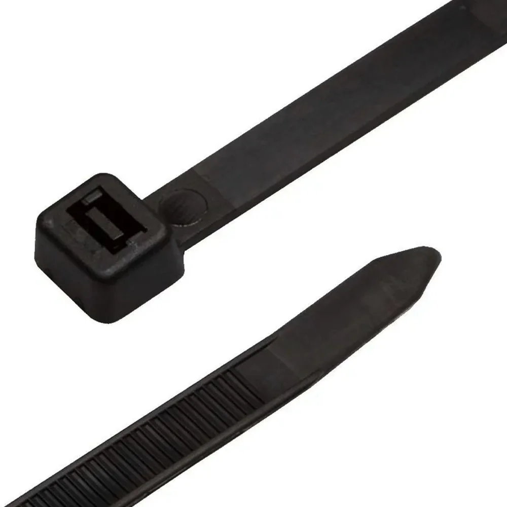 Imagem 2 de 5 do produto Abraçadeira De Nylon Preto 50 Uni Enforca Gato Cinta Plastica 370mm X 7mm