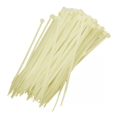 Abraçadeira De Nylon Branco 50 Uni Enforca Gato Cinta Plastica 370mm X 7mm